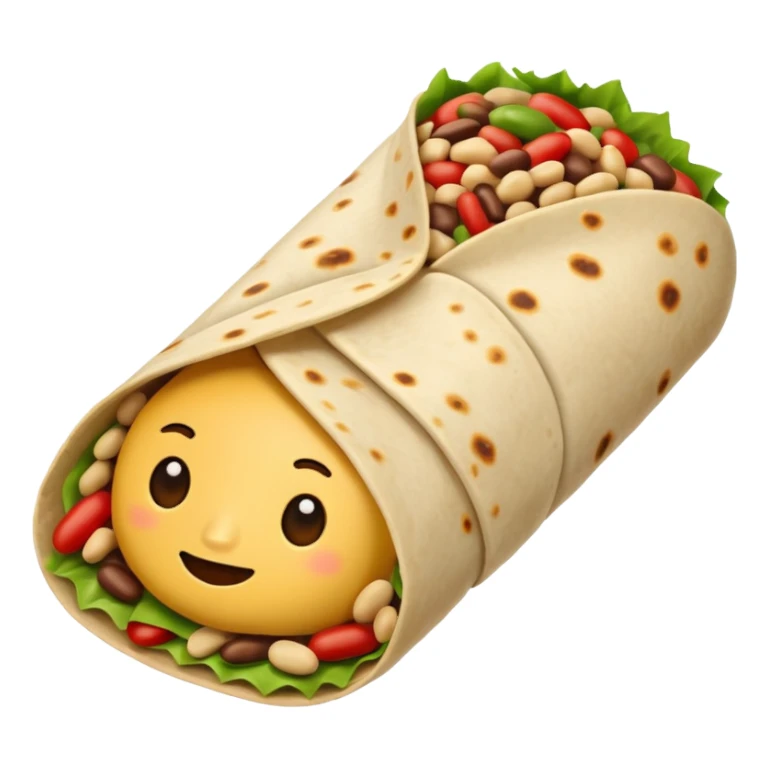 Bean burrito sticker