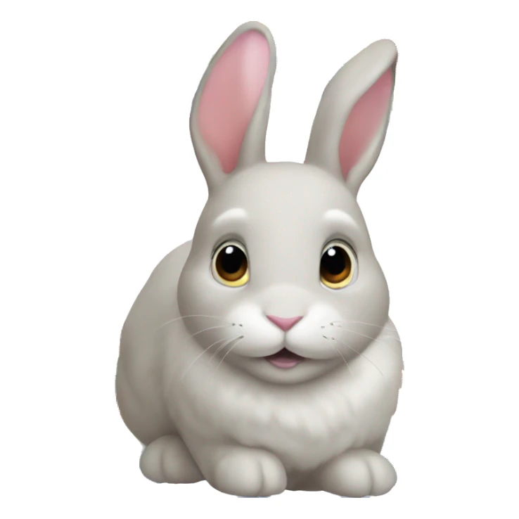 rainbow rabbit  sticker