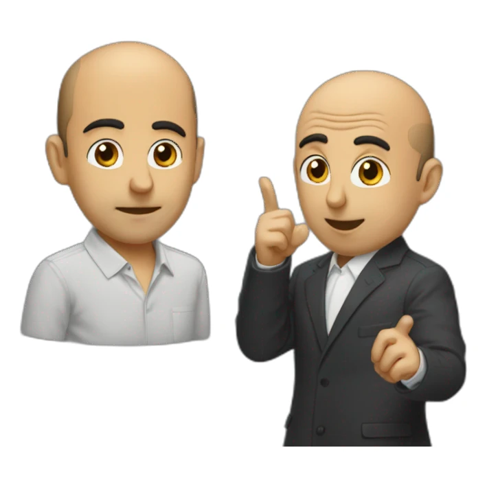 Zemmour qui discute avec GMK sticker