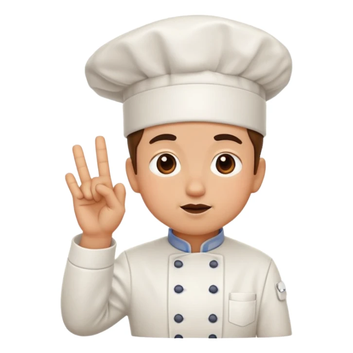 chef's kiss hand gesture without face sticker