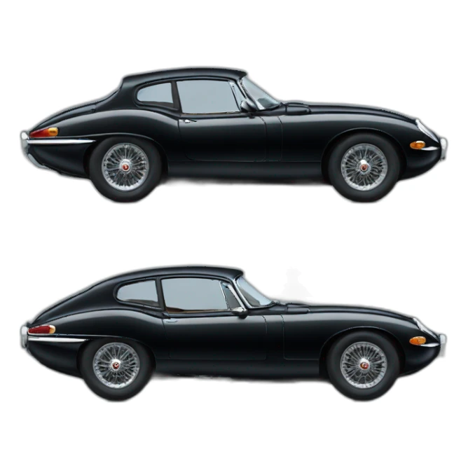 jaguar type F black car sticker