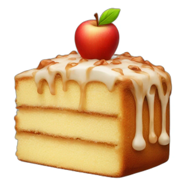apple cake from technology sticker