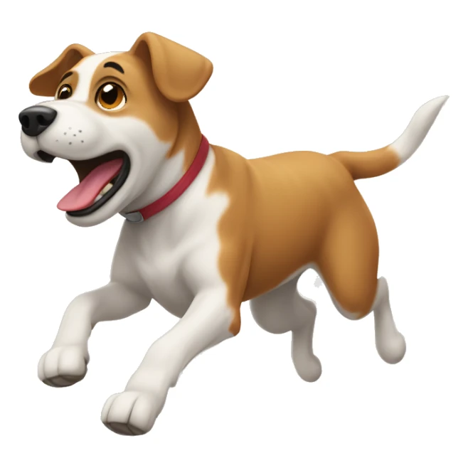 Un perro corriendo  sticker