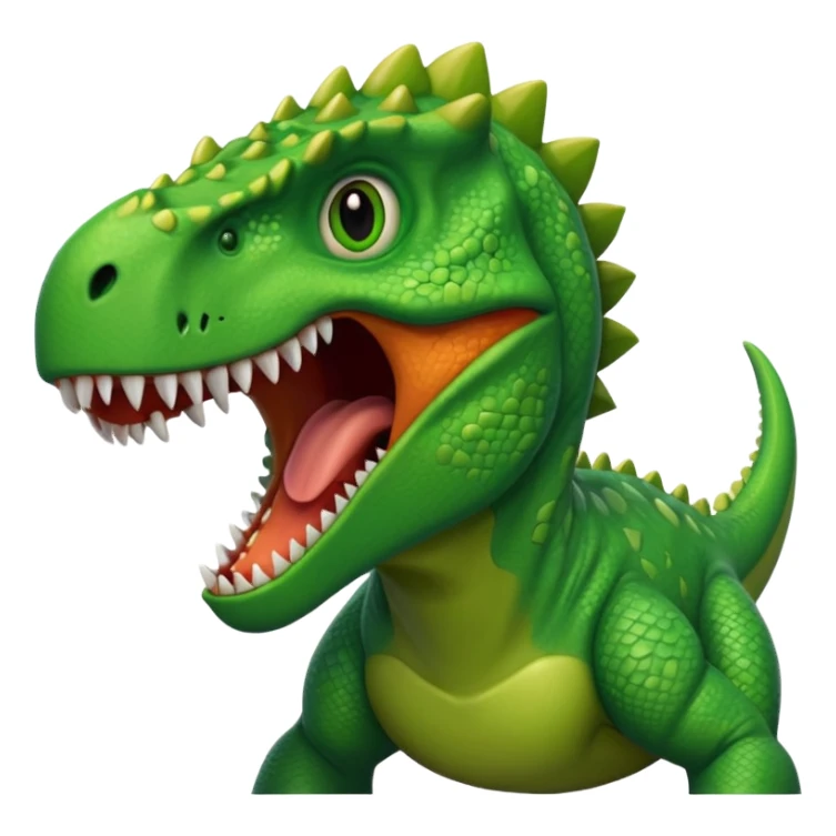 Dinosaur roaring sticker