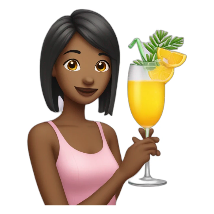 Sweet mimosa drink sticker