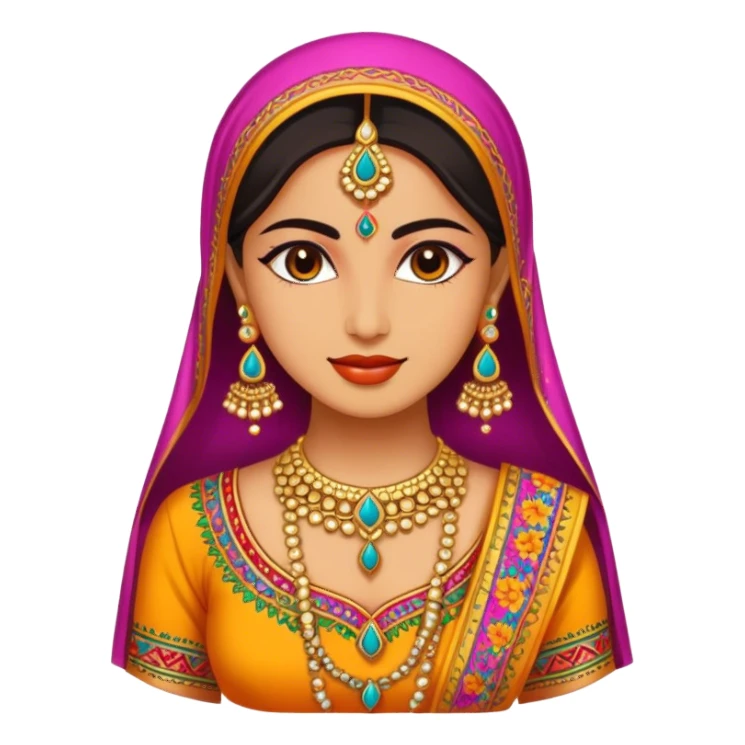 Desi look  sticker