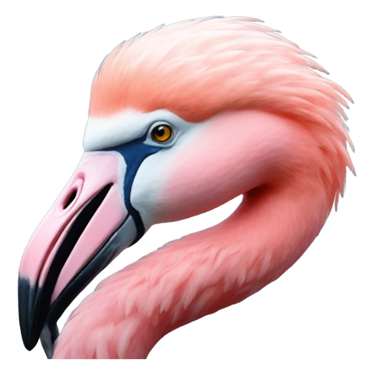 blue flamingo sticker