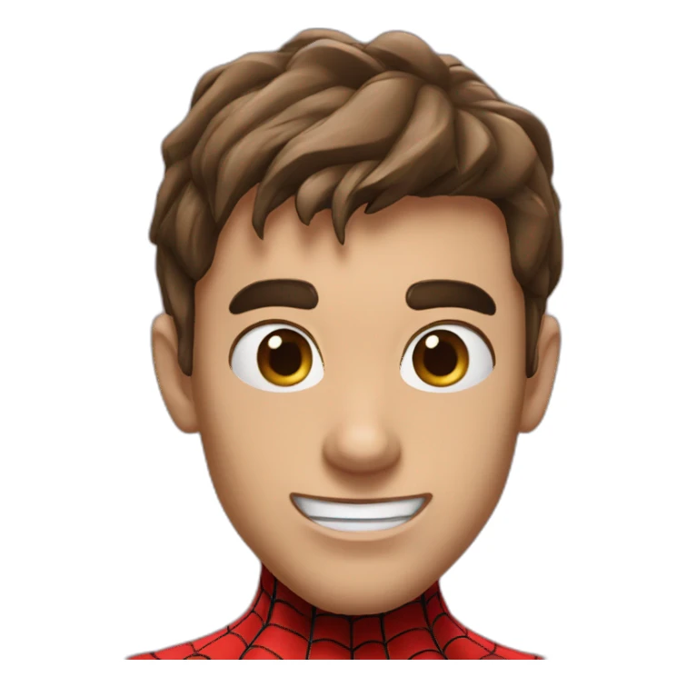 Spider-man face sticker