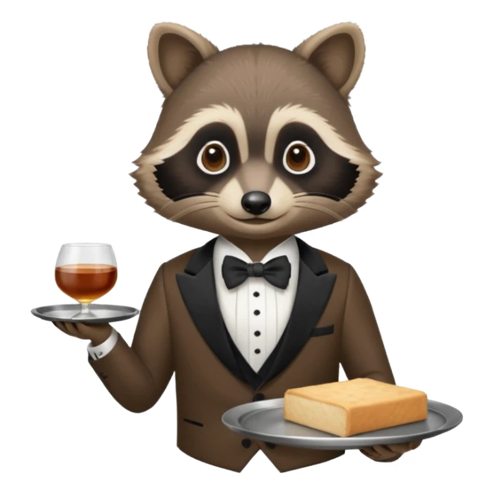 waitor racoon sticker