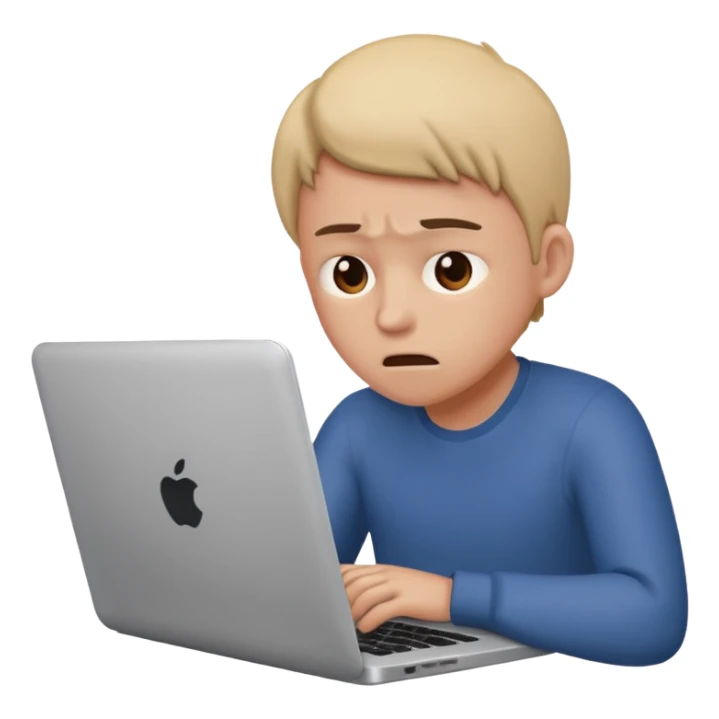 laptop working struggeling sticker