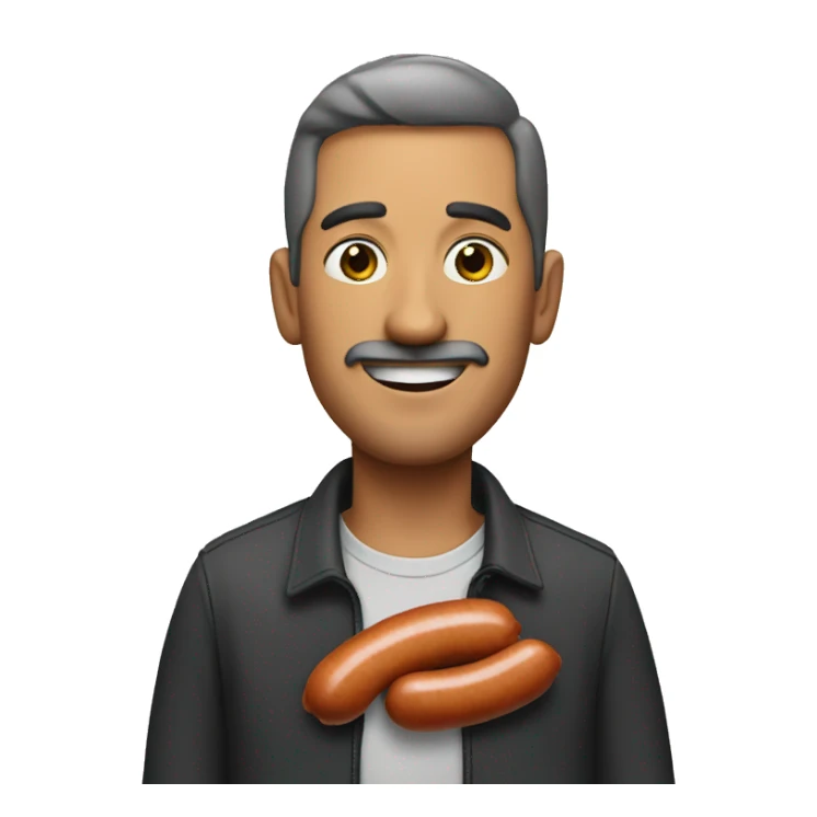 Man With a sausage  sticker