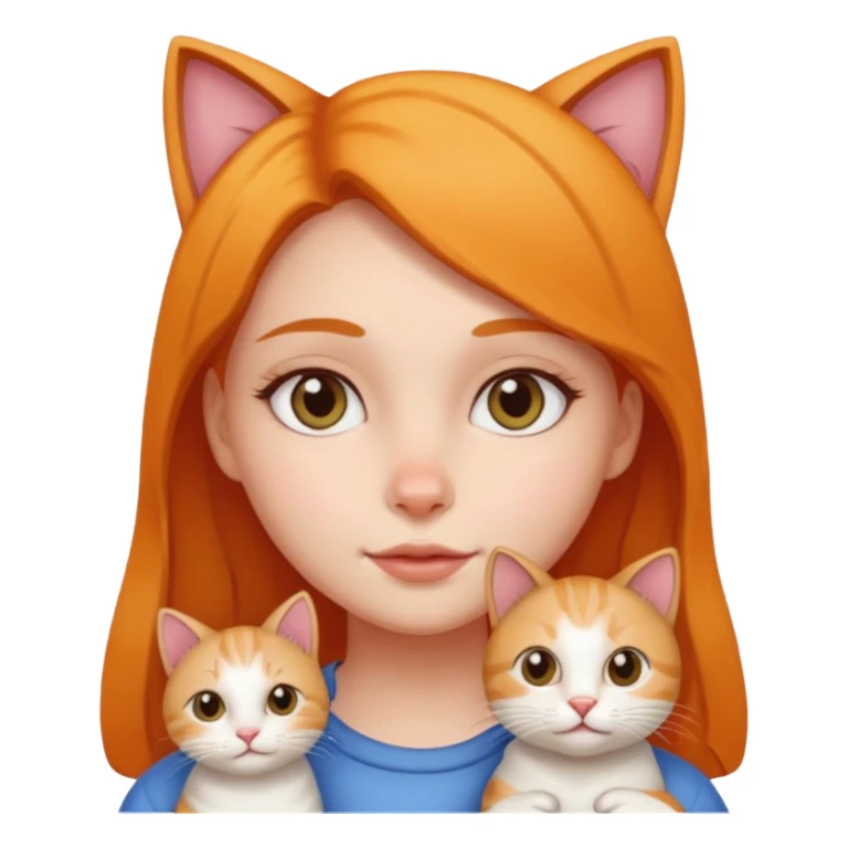 Half girl half cat  sticker