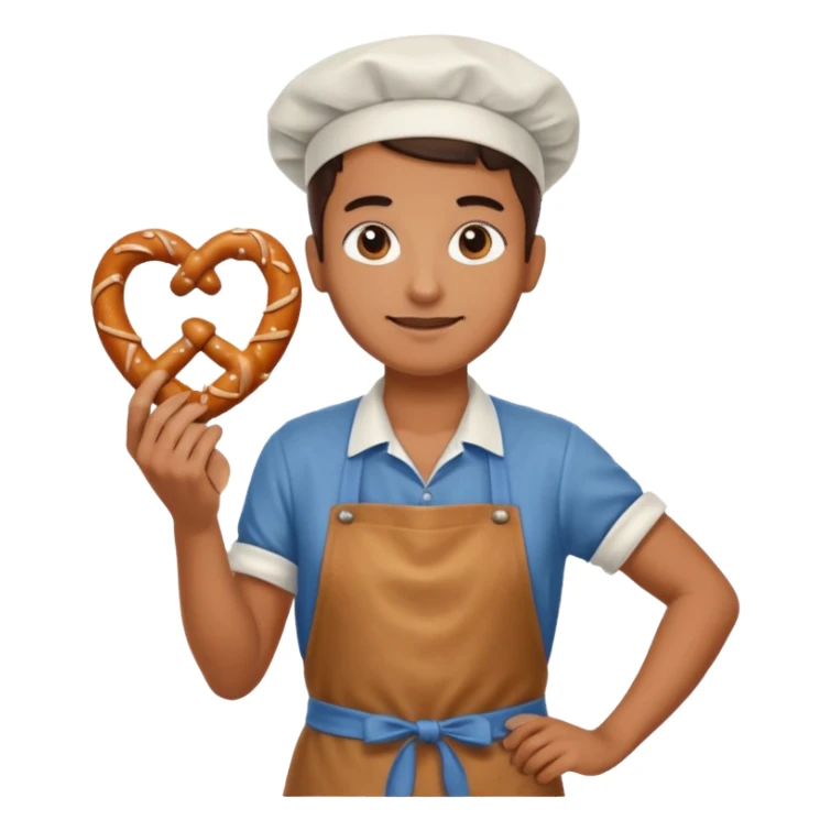 pretzel seller sticker