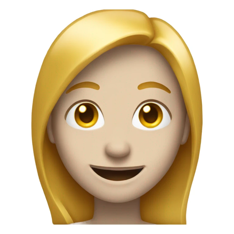 Golden smile sticker