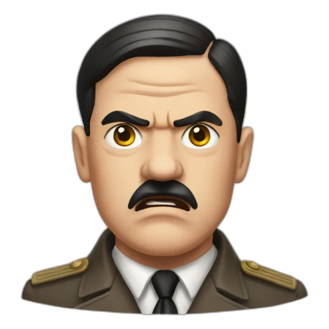 Hitler ungry sticker