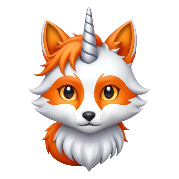 Unicorn, fox , Cat in one.  sticker