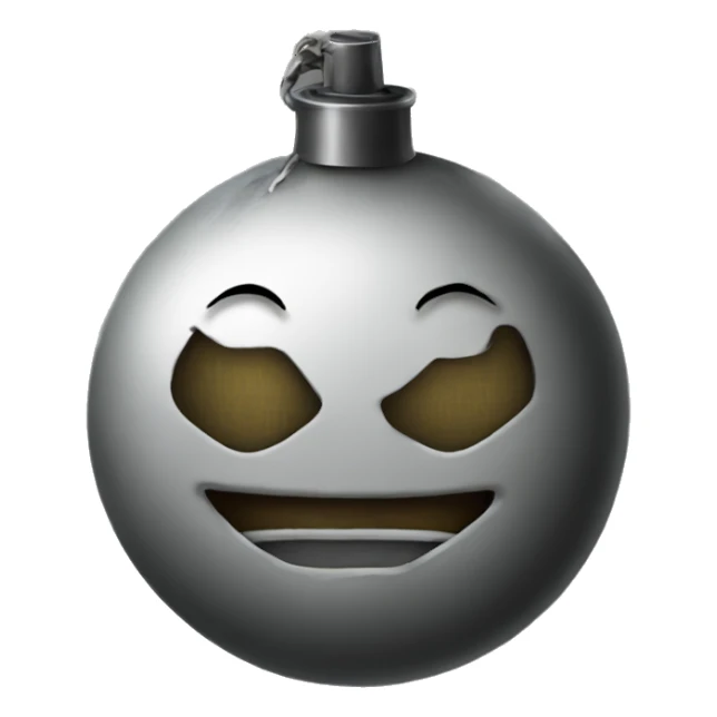 Old bomb smiley sticker