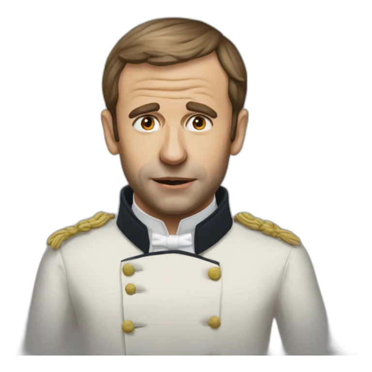 Macron mange sticker