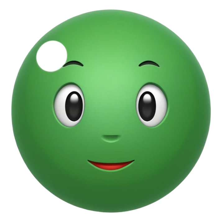 green ball toy sticker