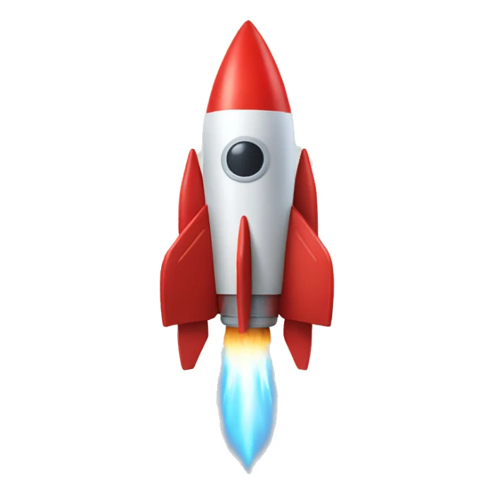 rocket with muscles sticker