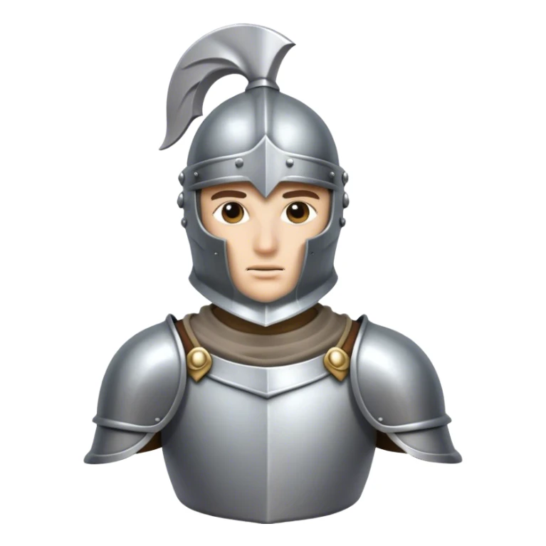 knight bust covered face sticker
