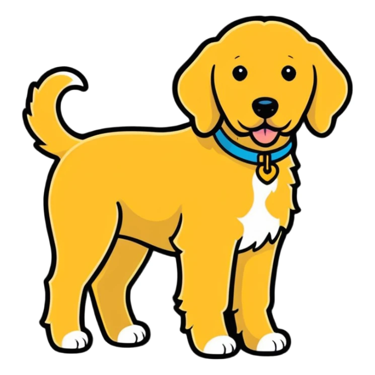 Mad golden doodle  sticker