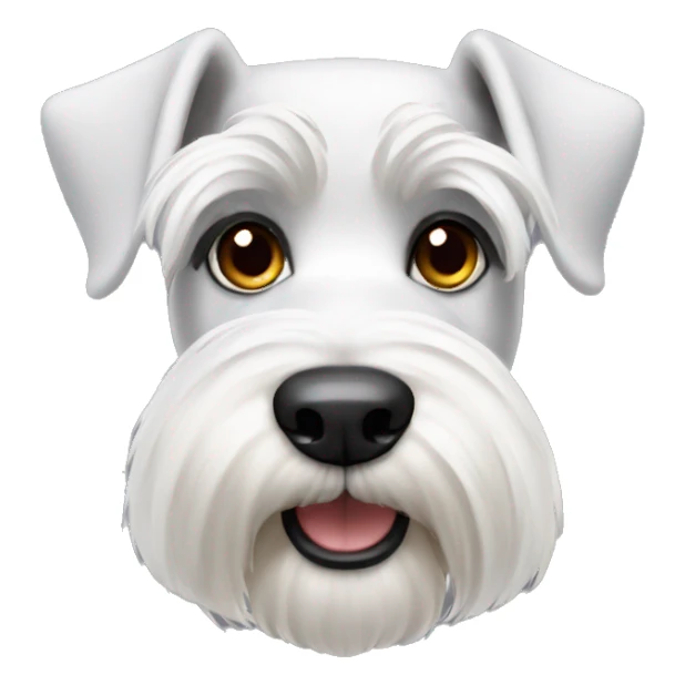 White Zwergschnauzer sticker