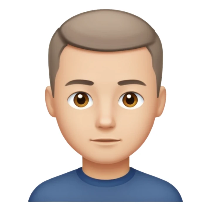 crew cut shorter hair sticker