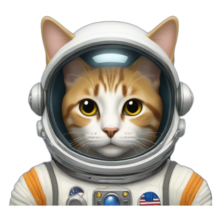 Cat spaceman sticker