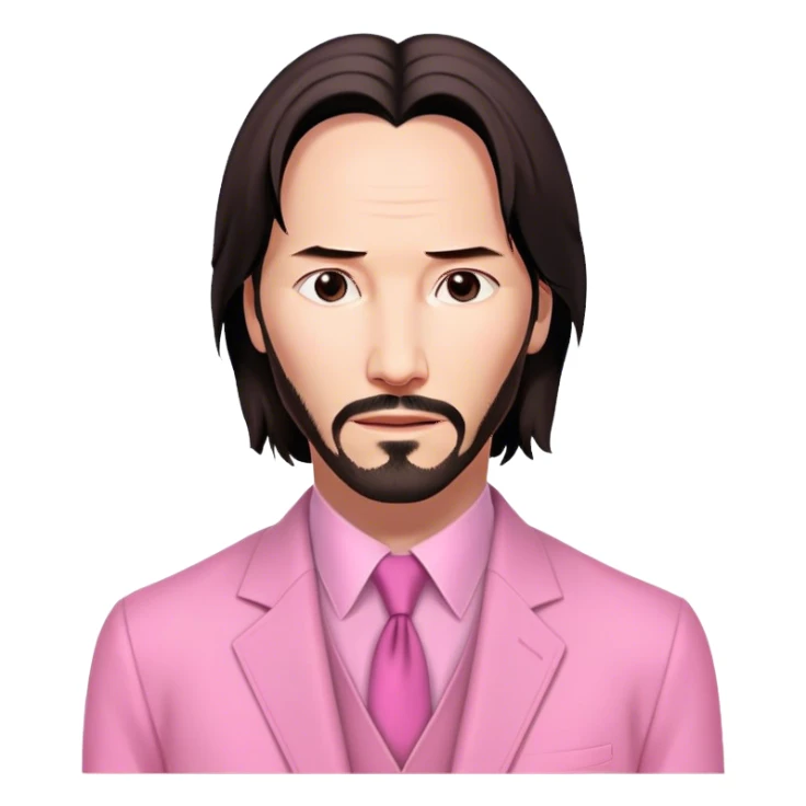 Keanu Reeves Neo Matrix pink sticker