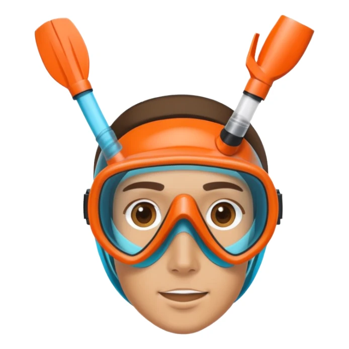 Wearing a snorkle  sticker