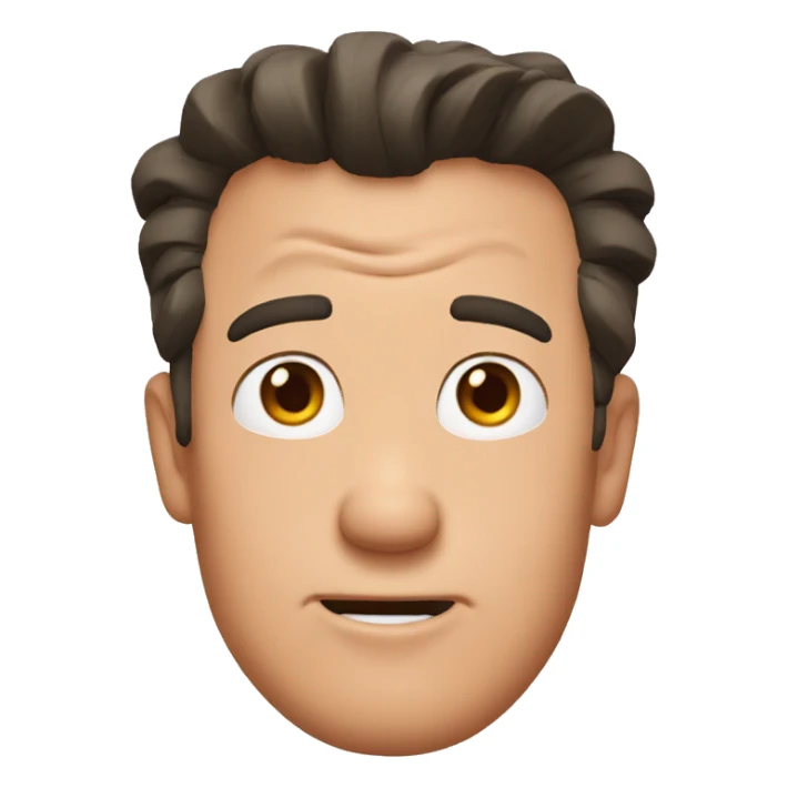 Chandler Bing face sticker
