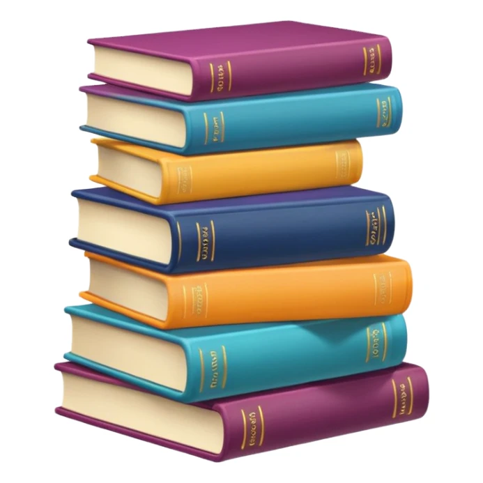 libros aesthetic de colores sticker