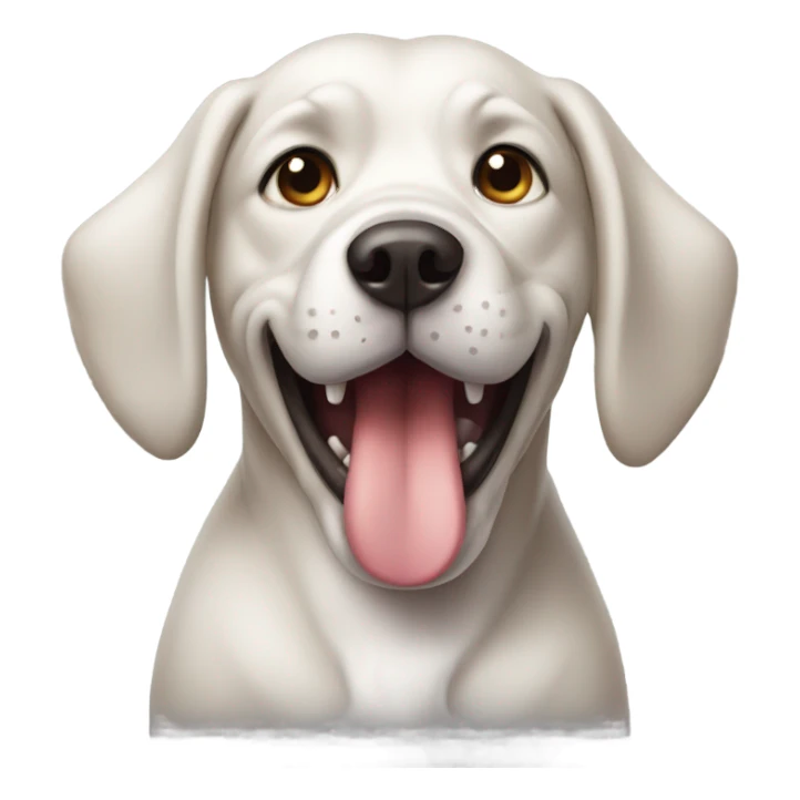 Drooling dog sticker