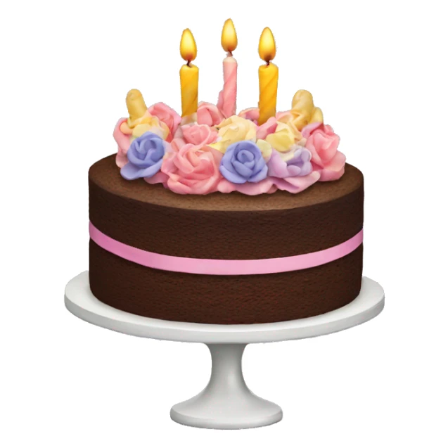 Birthday cake sticker