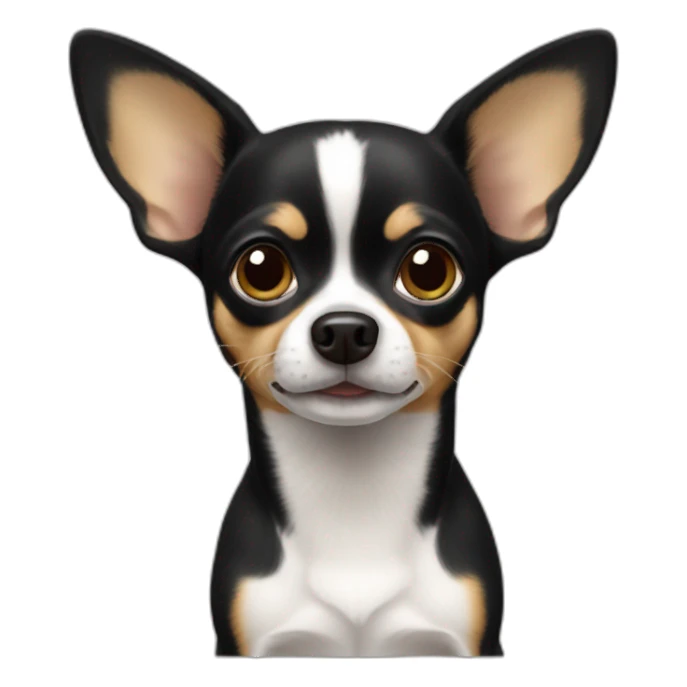 chihuahua black sticker