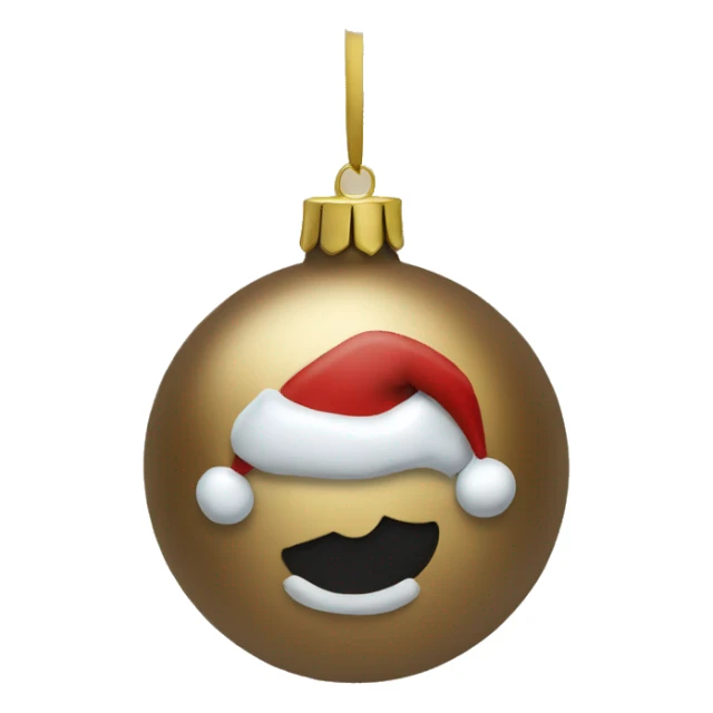Christmas ornament sticker