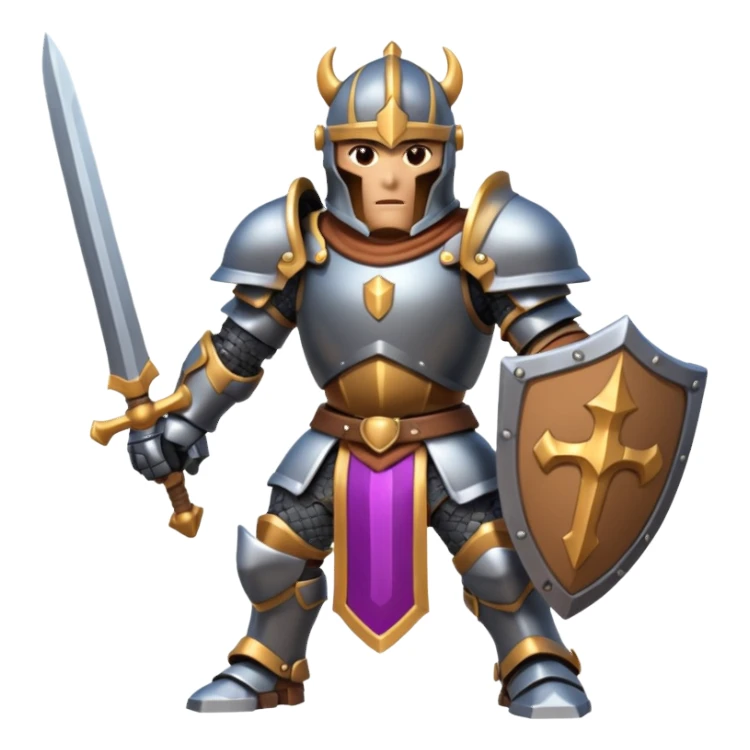 clash royal charater mega knight sticker