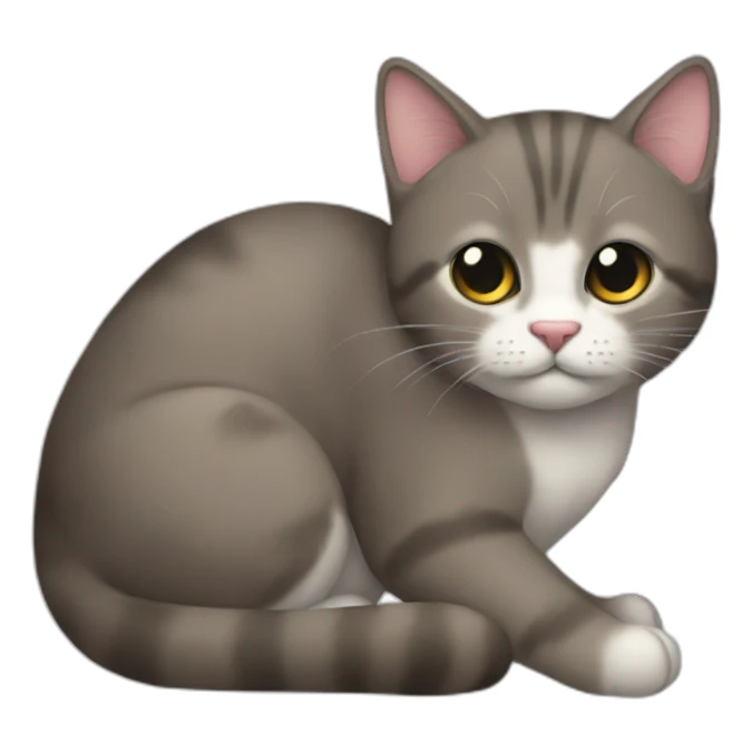 Gato pulando cerca sticker