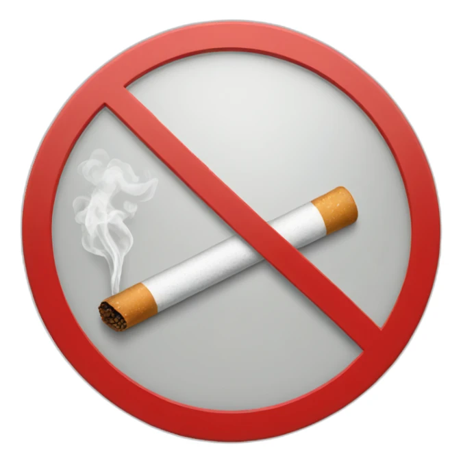"No Smoking" sign. sticker