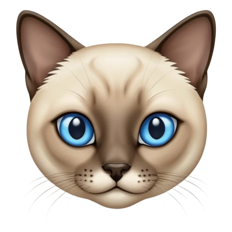 Siamese cat with short hair sticker