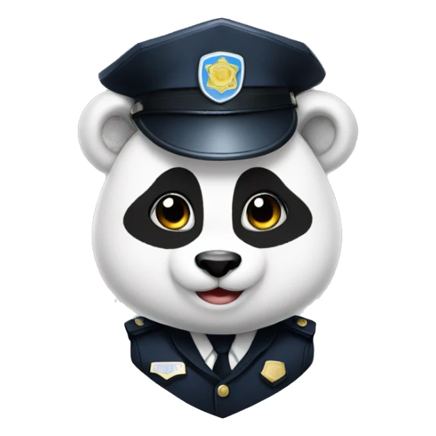 Police Officer Panda sticker