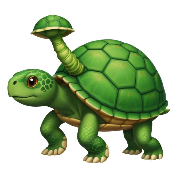 A human leg emoji combined with a turtle sticker