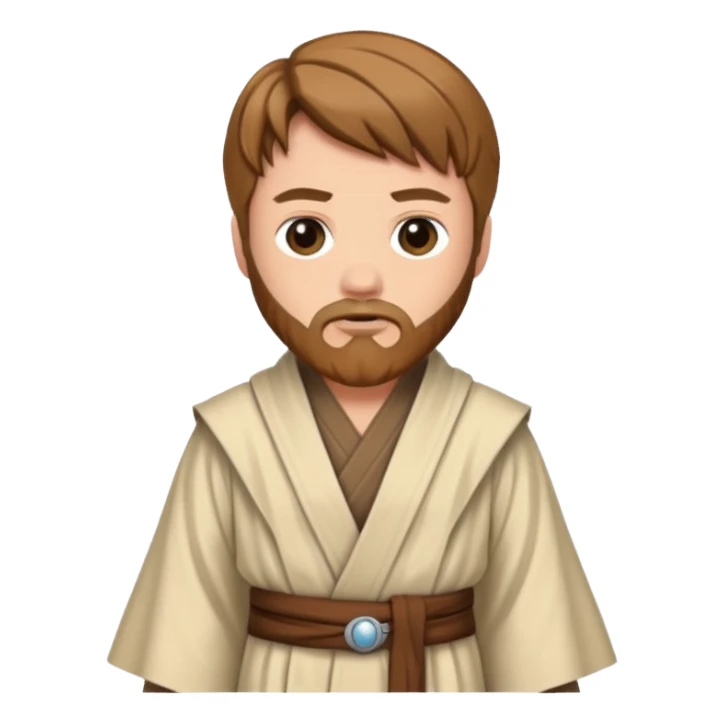 Cute style general kenobi sticker