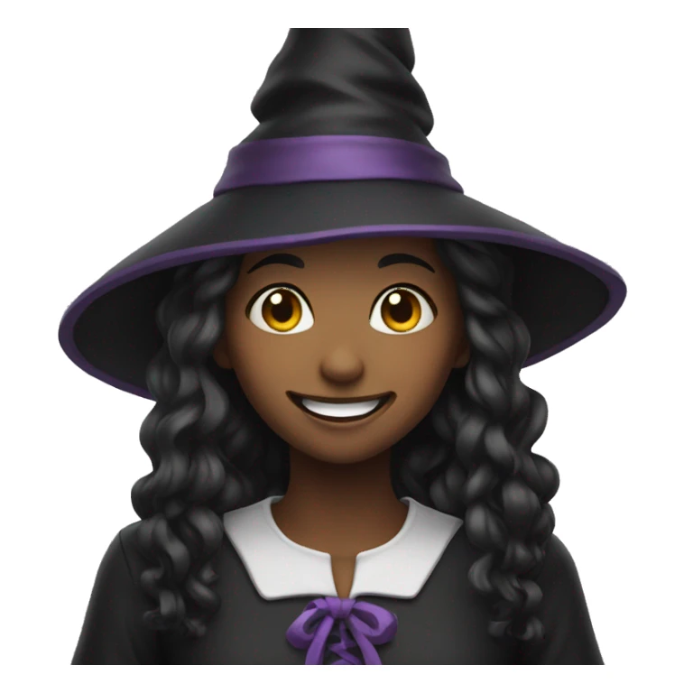 Smile witch girl sticker