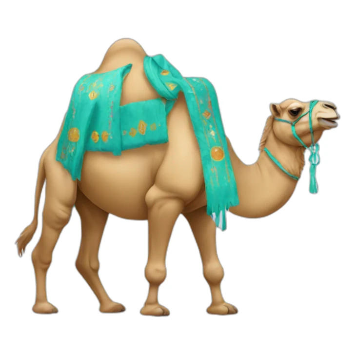 partying camel sticker