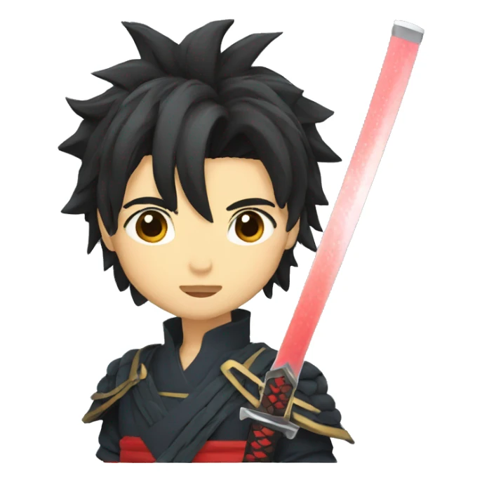 katana anime sticker