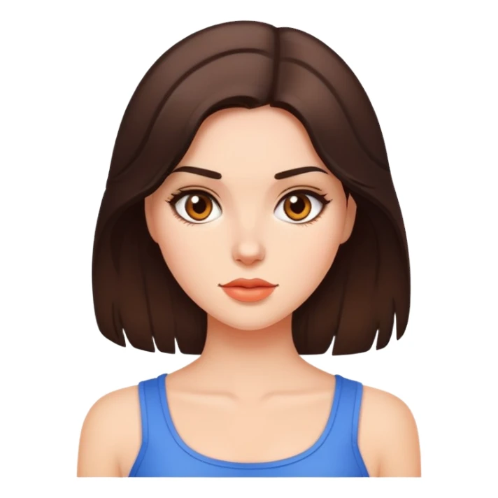 hot brunette girl sticker