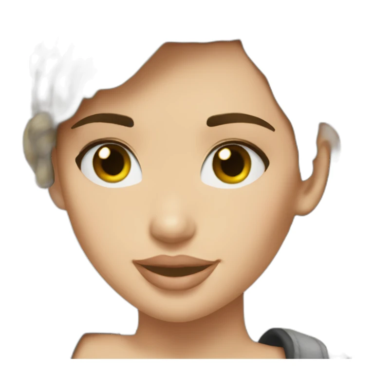 Brunette miley cyrus, somewhat detailed sticker