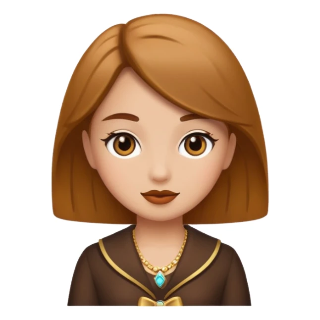 very fancy girl brown sticker